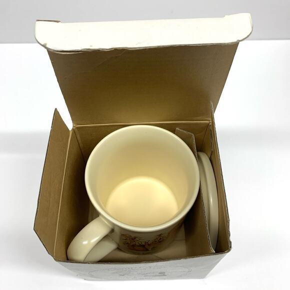 Vintage 1990 Watkins "Sharing is Fun" 6184 Cup 4 of 6 Coffee Mug & Coaster Set - Picture 4 of 13